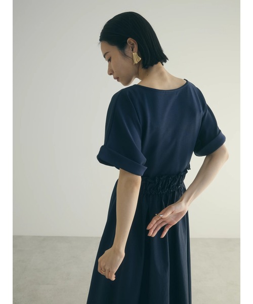 armonia(アルモニーア)の「a.異素材切替ドルマンワンピース(ワンピース・レディース・ネイビー/チャコールグレー・FREE)」の20枚目の写真
