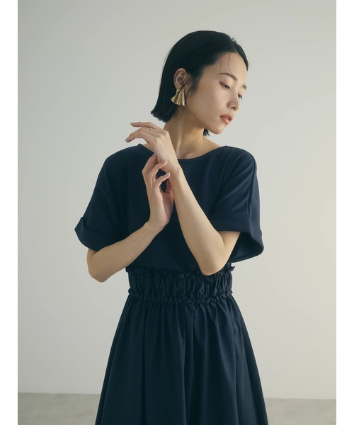 armonia(アルモニーア)の「a.異素材切替ドルマンワンピース(ワンピース・レディース・ネイビー/チャコールグレー・FREE)」の21枚目の写真