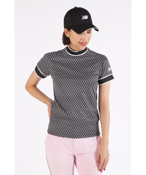 New Balance Golf(ニューバランスゴルフ)の「【new balance golf】チェック柄 半袖 モックネック プルオーバー (WOMENS WORLD)(Tシャツ/カットソー・レディース・ブラック/グレー系その他2/ピンク系その他2・MEDIUM/LARGE/SMALL)」の7枚目の写真