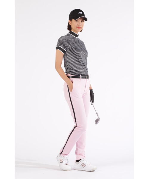 New Balance Golf(ニューバランスゴルフ)の「【new balance golf】チェック柄 半袖 モックネック プルオーバー (WOMENS WORLD)(Tシャツ/カットソー・レディース・ブラック/グレー系その他2/ピンク系その他2・MEDIUM/LARGE/SMALL)」の8枚目の写真