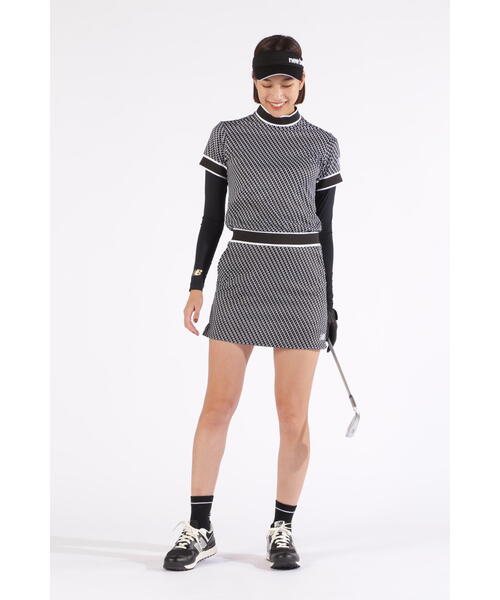 New Balance Golf(ニューバランスゴルフ)の「【new balance golf】チェック柄 半袖 モックネック プルオーバー (WOMENS WORLD)(Tシャツ/カットソー・レディース・ブラック/グレー系その他2/ピンク系その他2・MEDIUM/LARGE/SMALL)」の10枚目の写真