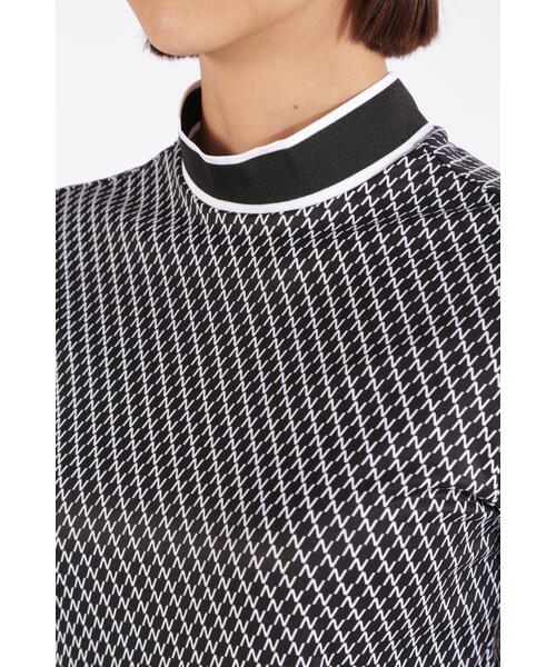 New Balance Golf(ニューバランスゴルフ)の「【new balance golf】チェック柄 半袖 モックネック プルオーバー (WOMENS WORLD)(Tシャツ/カットソー・レディース・ブラック/グレー系その他2/ピンク系その他2・MEDIUM/LARGE/SMALL)」の13枚目の写真