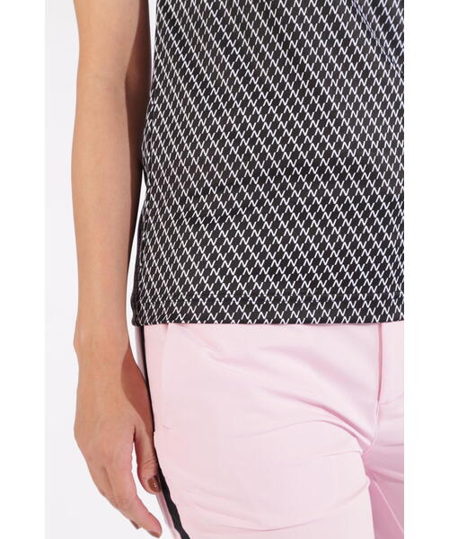 New Balance Golf(ニューバランスゴルフ)の「【new balance golf】チェック柄 半袖 モックネック プルオーバー (WOMENS WORLD)(Tシャツ/カットソー・レディース・ブラック/グレー系その他2/ピンク系その他2・MEDIUM/LARGE/SMALL)」の15枚目の写真