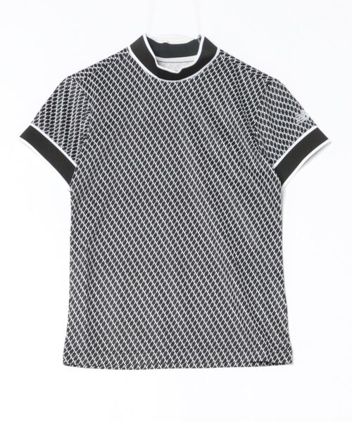 New Balance Golf(ニューバランスゴルフ)の「【new balance golf】チェック柄 半袖 モックネック プルオーバー (WOMENS WORLD)(Tシャツ/カットソー・レディース・ブラック/グレー系その他2/ピンク系その他2・MEDIUM/LARGE/SMALL)」の4枚目の写真
