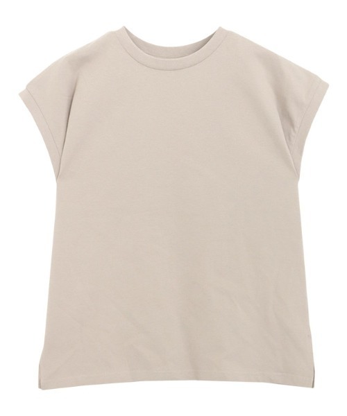 Pierrot(ピエロ)の「綿100%クルーネックフレンチスリーブベーシックTシャツ(Tシャツ/カットソー・レディース・ブラック/サンドベージュ/オフホワイト/ブルー/イエロー系その他/チャコール/ネイビー・M/L)」の11枚目の写真