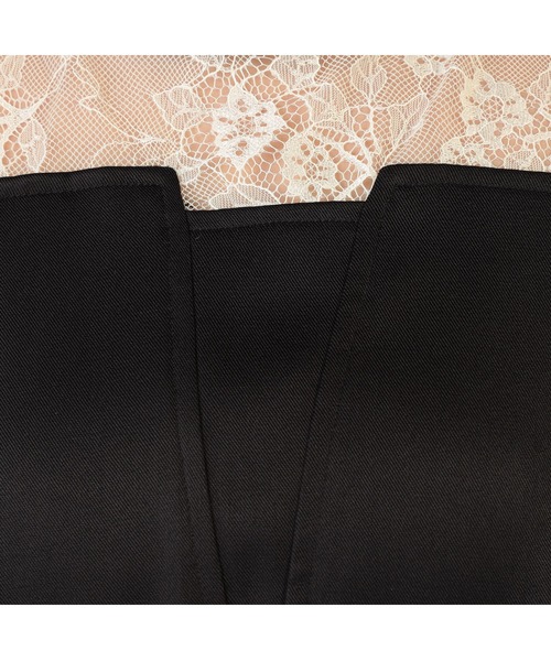 CECIL McBEE(セシルマクビー)の「レース切替えペプラムキャンディースリーブトップス(シャツ/ブラウス・レディース・アイボリー/ブラック・FREE)」の7枚目の写真