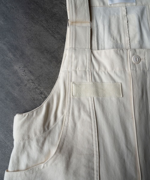 INTERPLAY（インタープレイ）の「【INTERPLAY x AYA】フィッシャーマン ワーク ペインターパンツ（サロペット/オーバーオール・レディース・アイボリー/ブラック/カーキ・FREE）」の15枚目の写真