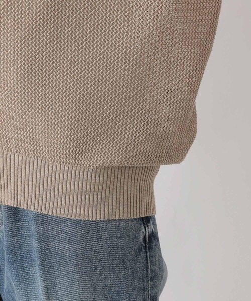 GLOBAL WORK(グローバルワーク)の「洗えるドライメッシュカーディガン/987148(カーディガン/ボレロ・レディース・グレー系その他2/ベージュ系その他4/ライトグリーン/ブラック×ホワイト/ホワイト×ブラック/ブラック系その他・LARGE/MEDIUM)」の19枚目の写真