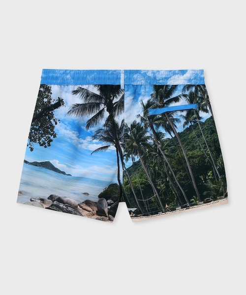 Paul Smith（ポールスミス）の「【オンラインショップ・一部店舗限定】"Beach Photo" スイムショーツ / 140508 239P（水着・メンズ・ブルー・MEDIUM/LARGE）」の4枚目の写真