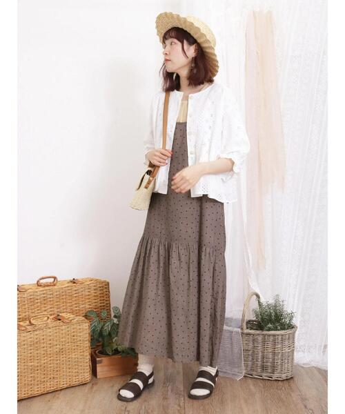 Samansa Mos2(サマンサ モスモス)の「【UVカット】なみなみカンカン帽(ハット・レディース・オフホワイト/ブラック・F)」の9枚目の写真