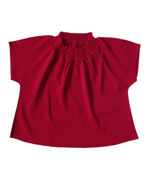 antiqua（アンティカ）の「フレンチスリーブブラウス（Tシャツ/カットソー・キッズ・ミント/レッド/オフホワイト/ブラック・160/150/140/130）」の11枚目の写真