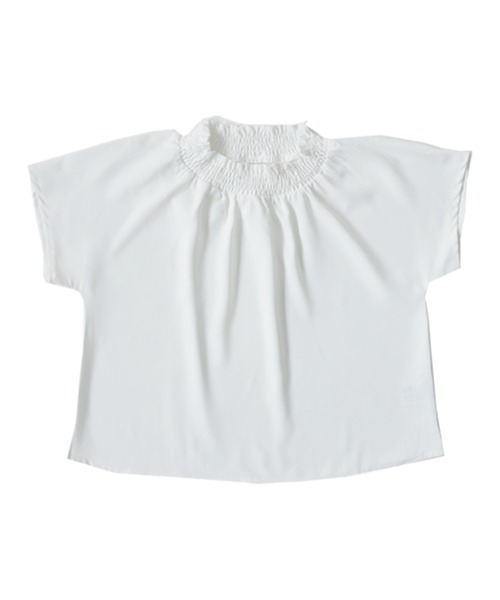 antiqua（アンティカ）の「フレンチスリーブブラウス（Tシャツ/カットソー・キッズ・ミント/レッド/オフホワイト/ブラック・160/150/140/130）」の9枚目の写真