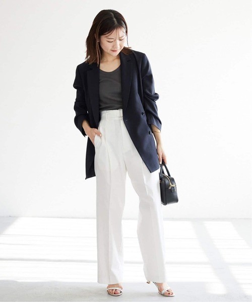 SLOBE IENA(スローブイエナ)の「《追加》basic タンクトップ(タンクトップ・レディース・チャコールグレー/ホワイト/ベージュ・FREE)」の7枚目の写真