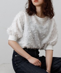 COLONY 2139 | フリンジジャガード5分袖プルオーバー(シャツ/ブラウス)