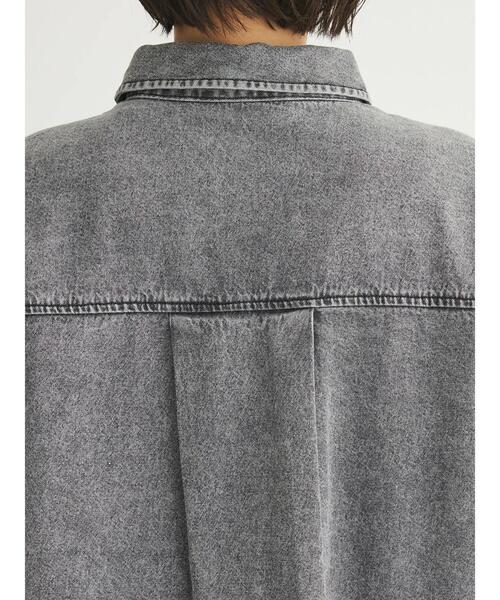 ELENCARE DUE（エレンカーレデュエ）の「・ELENCARE　DUE　デニムロングスリーブシャツ（チュニック・レディース・ライトインディゴブルー/杢グレー・FREE）」の14枚目の写真