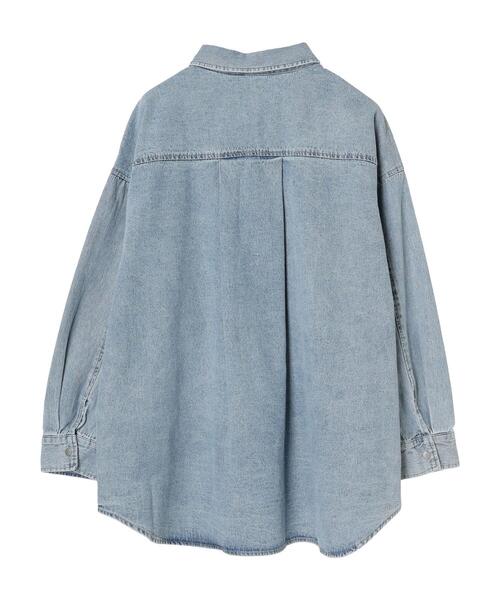 ELENCARE DUE（エレンカーレデュエ）の「・ELENCARE　DUE　デニムロングスリーブシャツ（チュニック・レディース・ライトインディゴブルー/杢グレー・FREE）」の22枚目の写真