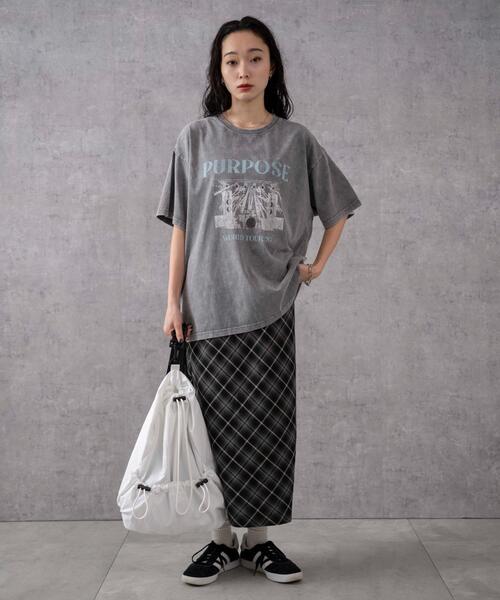 WEGO(ウィゴー)の「WEGO/2wayナップサック(バックパック/リュック・レディース・ブラック/ホワイト/ライトグレー・FREE)」の4枚目の写真