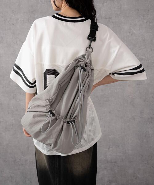 WEGO(ウィゴー)の「WEGO/2wayナップサック(バックパック/リュック・レディース・ブラック/ホワイト/ライトグレー・FREE)」の8枚目の写真