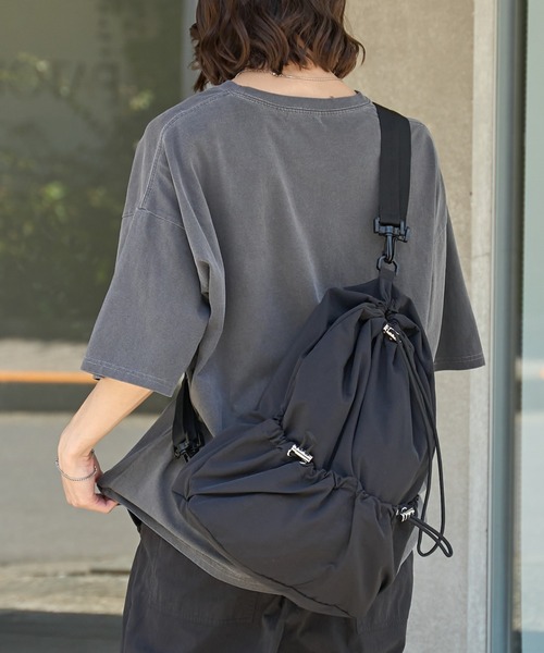 WEGO(ウィゴー)の「WEGO/2wayナップサック(バックパック/リュック・レディース・ブラック/ホワイト/ライトグレー・FREE)」の19枚目の写真