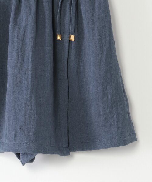 ikka（イッカ）の「【親子コーデ】スラブラップスカパン（120~160cm）（スカート・キッズ・グレー/ブルー・120/130/140/150/160）」の4枚目の写真