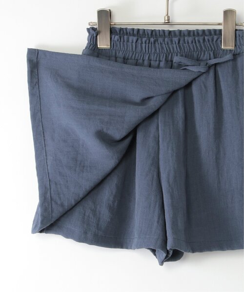 ikka（イッカ）の「【親子コーデ】スラブラップスカパン（120~160cm）（スカート・キッズ・グレー/ブルー・120/130/140/150/160）」の5枚目の写真