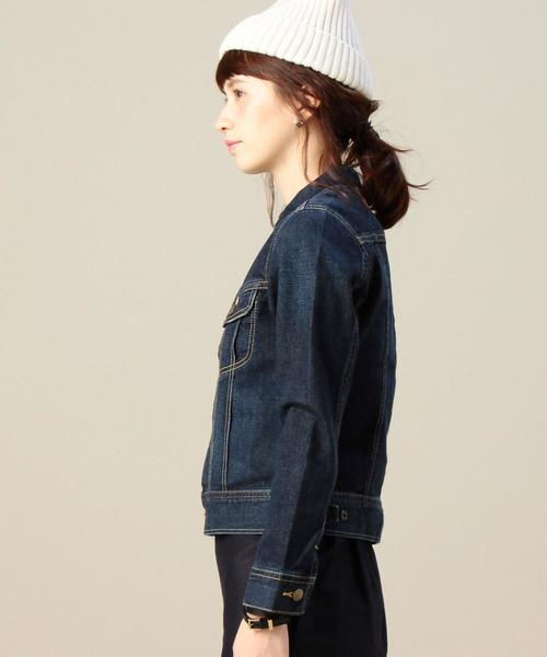 BEAUTY&YOUTH UNITED ARROWS（ビューティーアンドユースユナイテッドアローズ）の「BY LEE デニムジャケット◆（デニムジャケット・レディース・ネイビー・SMALL）」の4枚目の写真