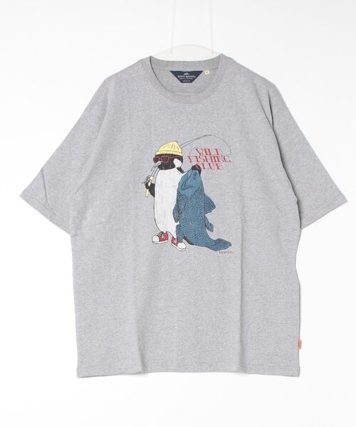 KRIFF MAYER（クリフメイヤー）の「Vintage-like animal short sleeve T-shirt / ヴィンテージライク アニマル半袖Tシャツ unisex（Tシャツ/カットソー・メンズ・チャコールグレー/グレー/オフホワイト/チャコール/ホワイト系/グレー系・M/L/XL）」の17枚目の写真