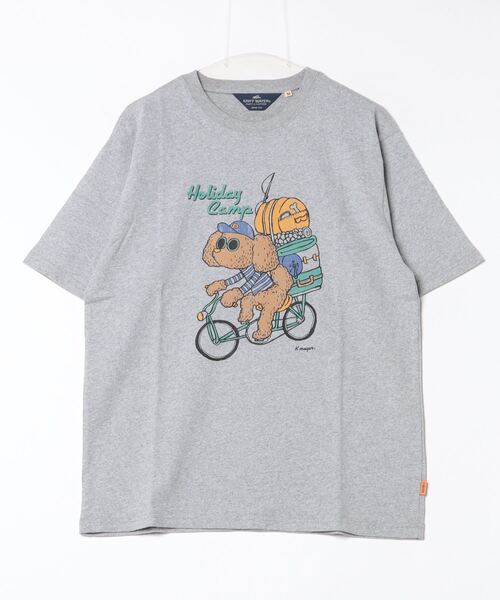 KRIFF MAYER（クリフメイヤー）の「Vintage-like animal short sleeve T-shirt / ヴィンテージライク アニマル半袖Tシャツ unisex（Tシャツ/カットソー・メンズ・チャコールグレー/グレー/オフホワイト/チャコール/ホワイト系/グレー系・M/L/XL）」の16枚目の写真