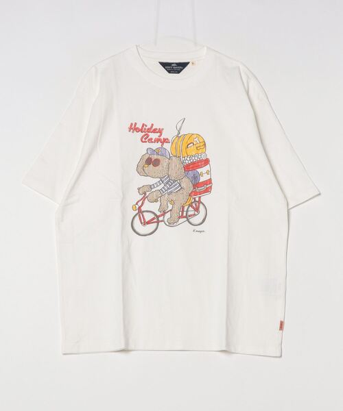 KRIFF MAYER（クリフメイヤー）の「Vintage-like animal short sleeve T-shirt / ヴィンテージライク アニマル半袖Tシャツ unisex（Tシャツ/カットソー・メンズ・チャコールグレー/グレー/オフホワイト/チャコール/ホワイト系/グレー系・M/L/XL）」の15枚目の写真