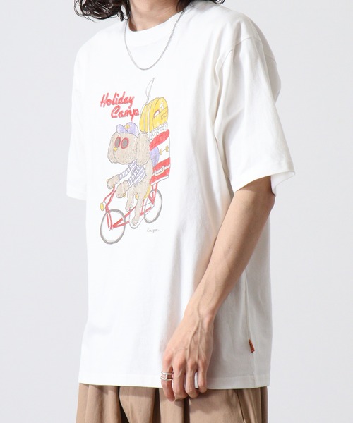 KRIFF MAYER（クリフメイヤー）の「Vintage-like animal short sleeve T-shirt / ヴィンテージライク アニマル半袖Tシャツ unisex（Tシャツ/カットソー・メンズ・チャコールグレー/グレー/オフホワイト/チャコール/ホワイト系/グレー系・M/L/XL）」の14枚目の写真