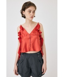 MOUSSY | FRILL STRAP SATIN キャミソール(キャミソール)
