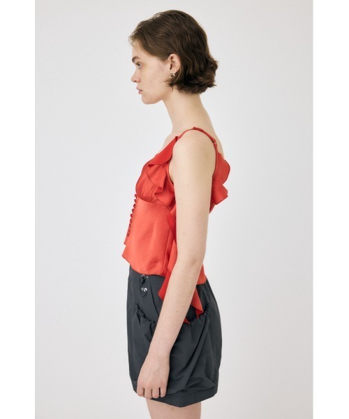 MOUSSY（マウジー）の「FRILL STRAP SATIN キャミソール（キャミソール・レディース・オフホワイト/ライトグリーン/レッド・FREE）」の19枚目の写真