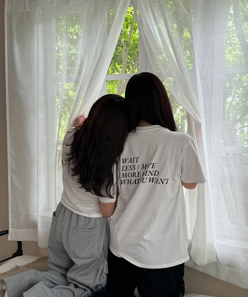 tシャツ バックプリントメッセージTシャツ「RL」 レディース バックプリントメッセージTシャツ【RL】（Tシャツ/カットソー