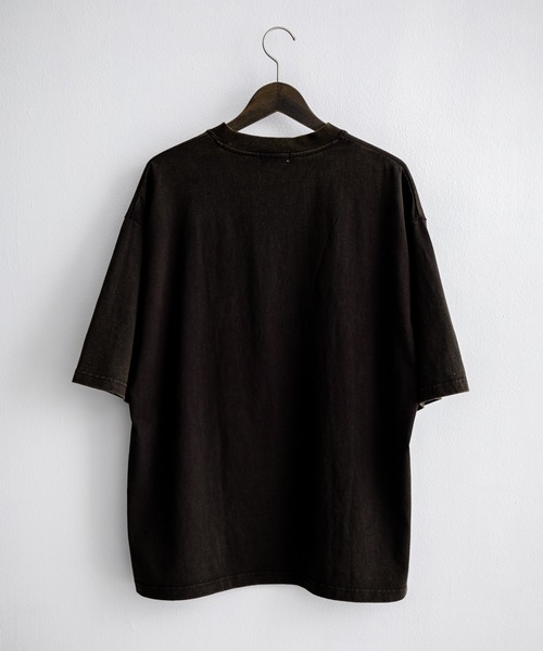 Rocky Monroe（ロッキーモンロー）の「オーバーサイズピグメント加工アニマルプリント半袖Tシャツ（Tシャツ/カットソー・メンズ・ネイビー系/ブラック/ホワイト系/ネイビー/ブラック系/ホワイト・M/L/XL）」の7枚目の写真