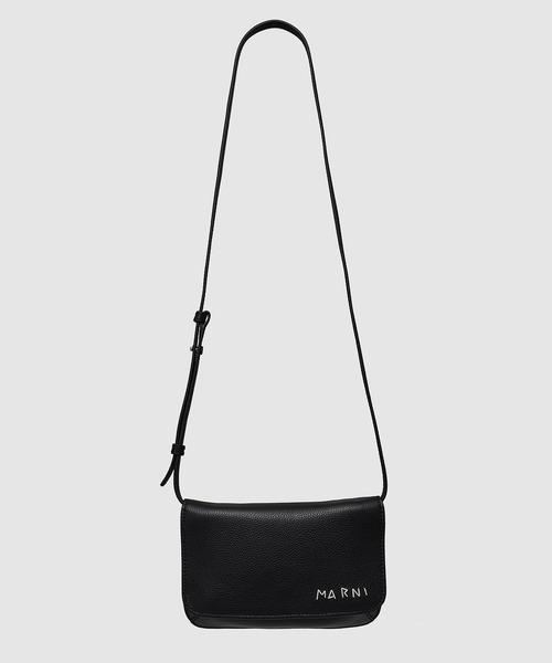 【マルニ】 Shoulder Bags ショルダーバッグ・ポシェット MENDING CALF LEATHER / ポシェット（ショルダーバッグ）｜MARNI