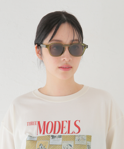 SLOBE IENA（スローブイエナ）の「USEFUL ATELIER LE MARAIS サングラス（サングラス・レディース・カーキ/ブラウン・FREE）」の3枚目の写真