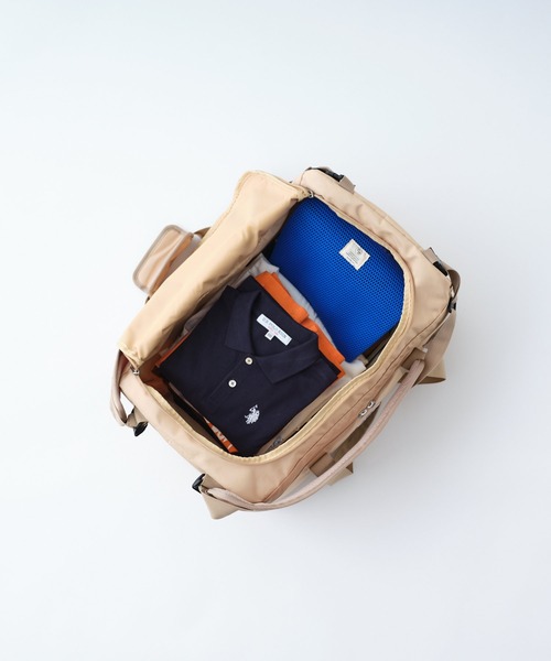 CIAOPANIC TYPY（チャオパニックティピー）の「【追加販売決定！】【WEB限定】【minepack】30L　ﾎﾞｽﾄﾝﾄﾗﾍﾞﾙ2WAYﾊﾞｯｸﾞ（ドラムバッグ・メンズ・ブラック/ベージュ・ONE SIZE）」の16枚目の写真