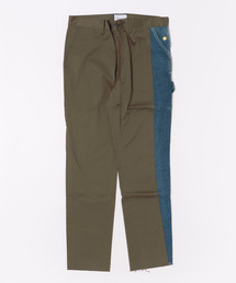 AND SQUARE（アンドスクエア）の「【WEB限定】サイドデニム切替ストレートパンツ（チノパンツ）」