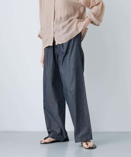 かぐれ(カグレ)の「シャンブレーデニムイージーパンツ(デニムパンツ・レディース・インディゴブルー・FREE)」の11枚目の写真