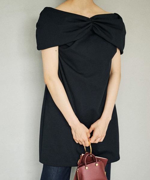 ROPE'(ロペ)の「Vスウェットチュニック(Tシャツ/カットソー・レディース・ブラック/ベージュ・FREE)」の15枚目の写真