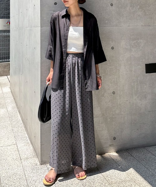セール】シアーフロッキードットパンツ（その他パンツ）｜DOUX