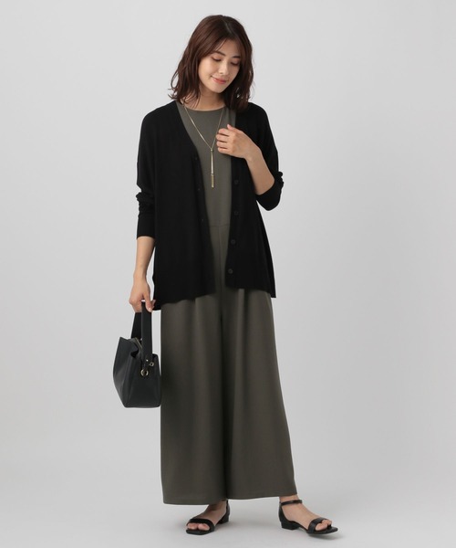 Elura(エルーラ)の「<接触冷感/UVカット>サラサラサマーサロペット/133656(サロペット/オーバーオール・レディース・カーキ/ブラック・FREE)」の21枚目の写真