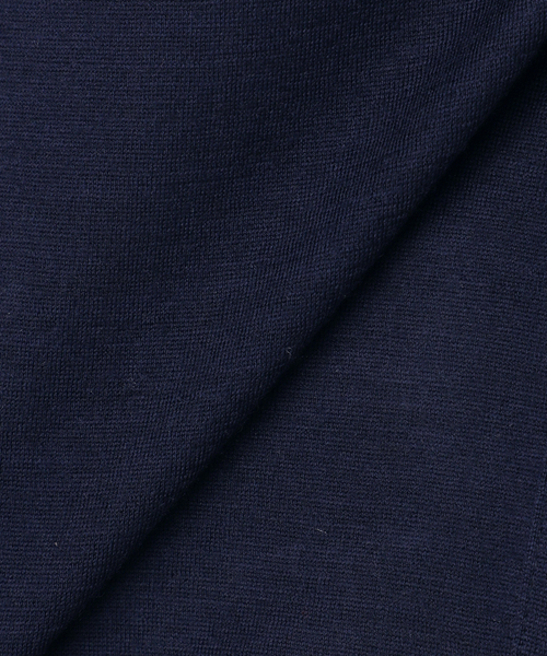 VERMEIL par iena（ヴェルメイユパーイエナ）の「wool 100 jersey シャツ（シャツ/ブラウス・レディース・ボルドー/ネイビー・FREE）」の6枚目の写真