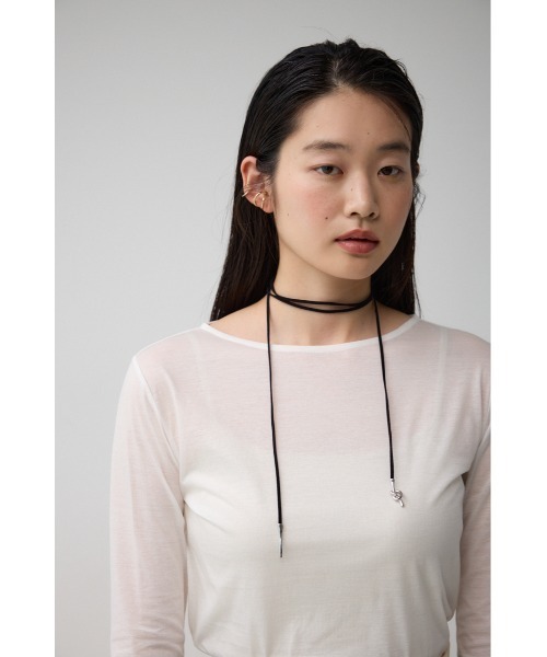 AZUL by moussy（アズールバイマウジー）の「ノットデザインチョーカー（チョーカー・レディース・ブラック・FREE）」の6枚目の写真