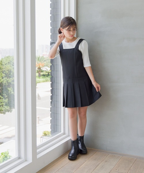 GLOBAL WORK（グローバルワーク）の「アソートジャンスカ/130117（ジャンパースカート・キッズ・ブラック/ブルー・130cm/140cm/150cm/160cm）」の17枚目の写真