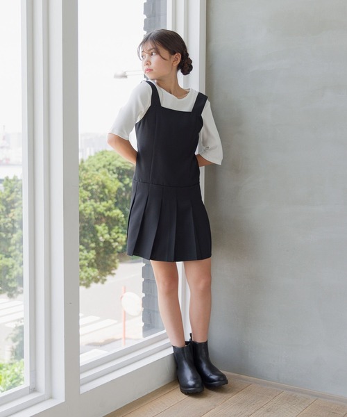 GLOBAL WORK（グローバルワーク）の「アソートジャンスカ/130117（ジャンパースカート・キッズ・ブラック/ブルー・130cm/140cm/150cm/160cm）」の19枚目の写真