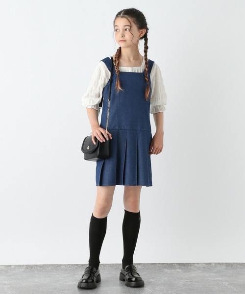 GLOBAL WORK（グローバルワーク）の「アソートジャンスカ/130117（ジャンパースカート・キッズ・ブラック/ブルー・130cm/140cm/150cm/160cm）」の21枚目の写真