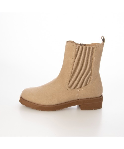 ing（イング）の「サイドゴアブーツ（ブーツ・レディース・ブラック/サンドベージュ/アイボリー・23cm/23.5cm/24cm/24.5cm/22.5cm）」の4枚目の写真