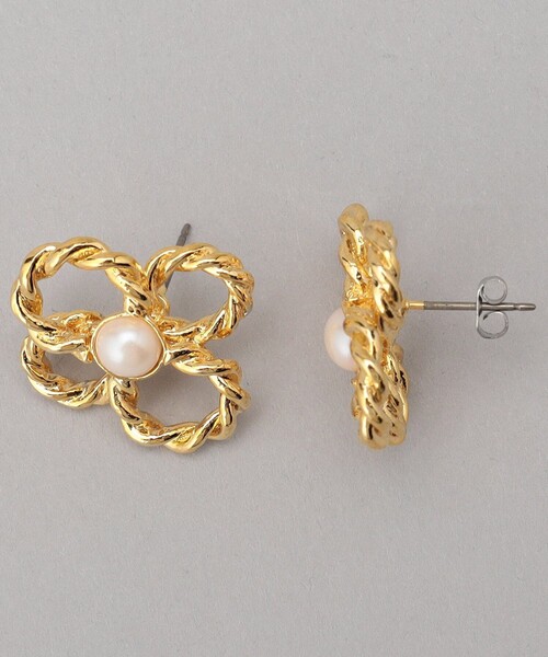 FREAK'S STORE（フリークスストア）の「フラワーピアス（ピアス（両耳用）・レディース・シルバー/ゴールド・ONE SIZE）」の2枚目の写真