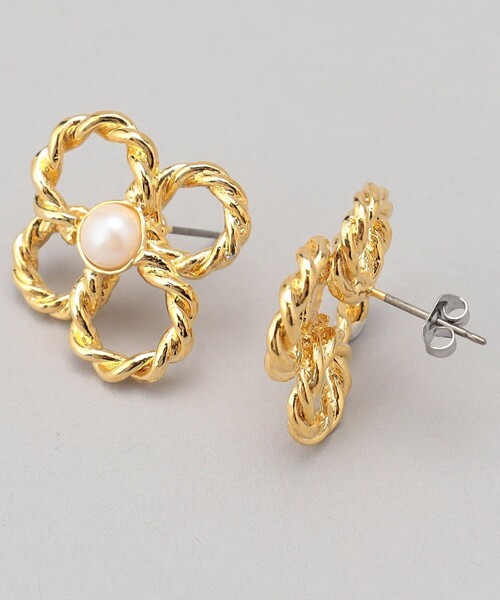 FREAK'S STORE（フリークスストア）の「フラワーピアス（ピアス（両耳用）・レディース・シルバー/ゴールド・ONE SIZE）」の5枚目の写真